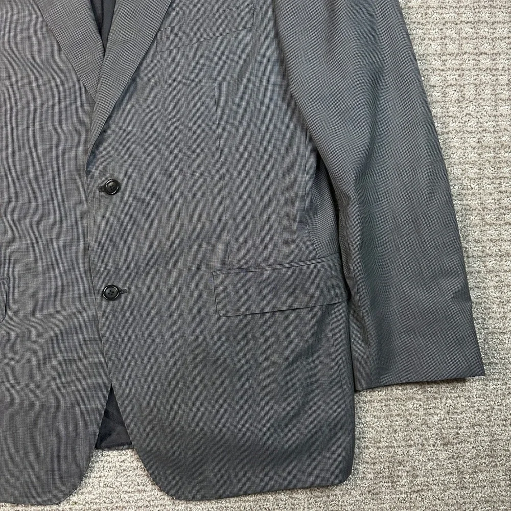 Canali Exclusive Mens Grey Super 150s Virgin Blazer Size 46R Made in Italy